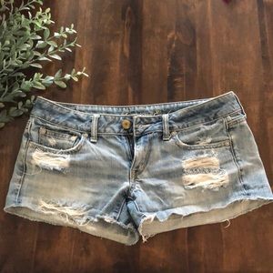 American Eagle Distressed Denim Shorts